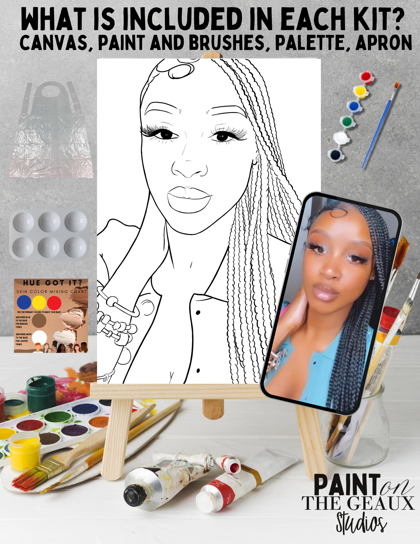 PAINT YOUR SELFIE - DIY ART KIT