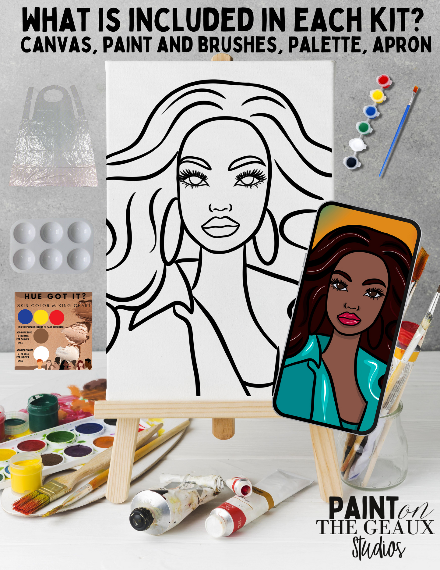 PAINT ME PRETTY DOLL - DIY Art Kit